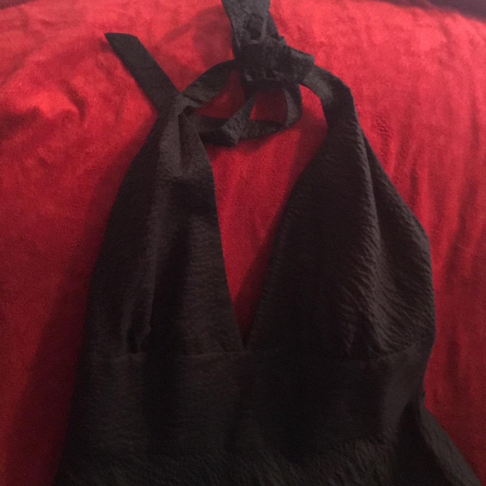 J.Crew Black halter dress